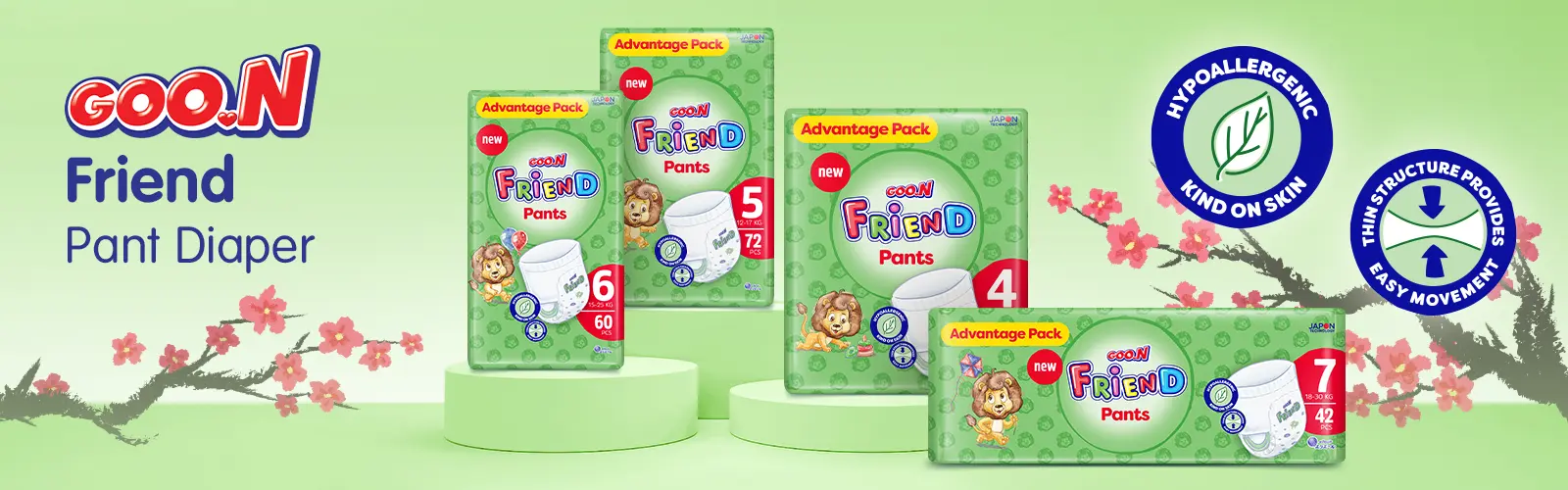 Have you met your baby's new mate GOO.N Friend Pants Diaper?
